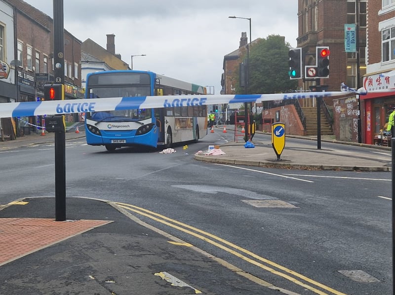 The road was quickly closed as police issued an "avoid the area" warning advising motorists to find alternate routes
