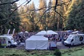 A section of the crowd that attended the Twilight Harvest Market at Gortin Glen Forest Park last Saturday. SU8043CD26