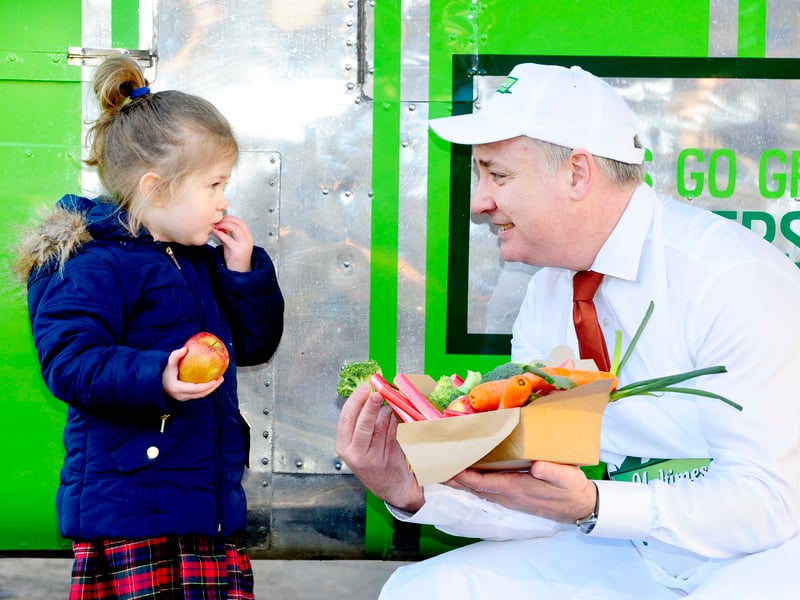 Two-year-old Trinity girl Eva Aylesbury, pictured in February, 2015, at the launch of a new public awareness campaign from the Scottish Government, 'Happier Mealtimes'.