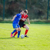 Action during Artigarvan v Roe Valley.JC4306CM26