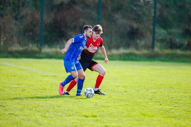 Action during Artigarvan v Roe Valley.JC4306CM26