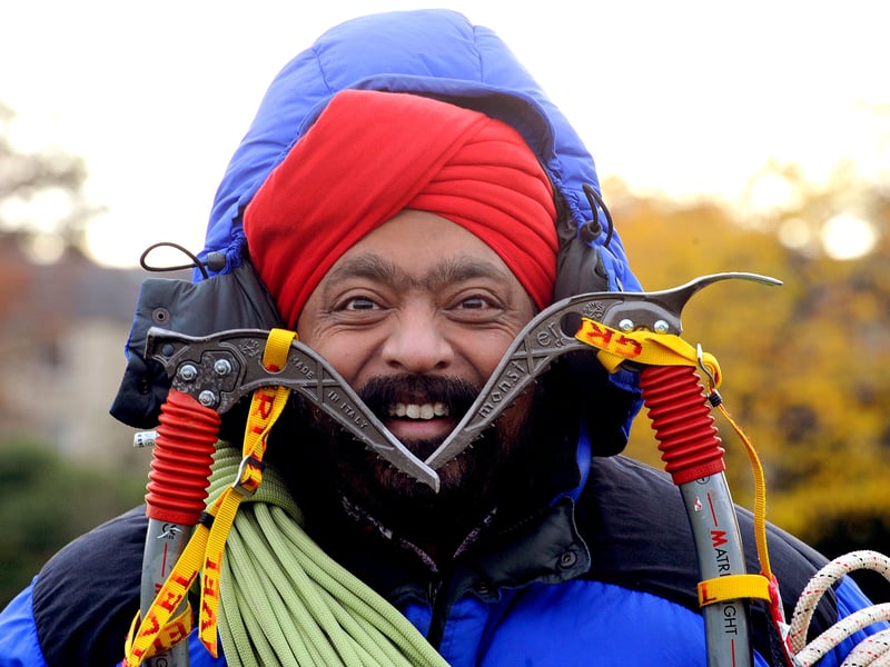 Local celebrity TV Chef Tony Singh, pictured in November, 2017, preparing for a charity 100km Arctic Trek in Norway, in aid of the city-based St Columba's Hospice  the following February.