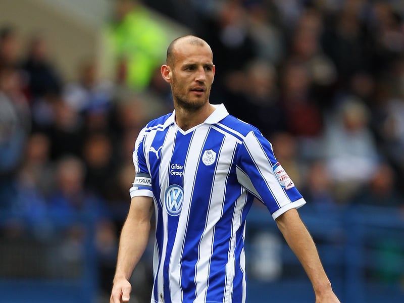 Originally on loan at Hillsborough, Jones made his move to S6 permanent ahead of the start of the 2011–12 season and was appointed club captain. A proper old-school centre-back, the towering defender, now 46, made 33 appearances during the Owls’ promotion-winning campaign, scoring four goals. He was forced off 17 minutes into the clash with Notts and had to be replaced by Miguel Llera. He announced his retirement in the summer of 2017.