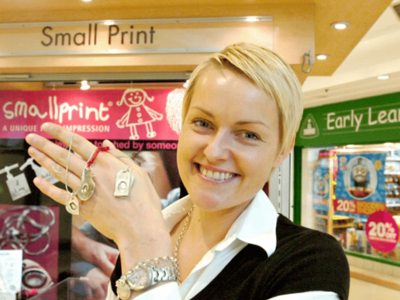 Eva Opiela moved from Poland to Sunderland, and launched her business which involved making prints of childrens' hands and feet and putting them on jewellery.
She was pictured in The Bridges in 2008.