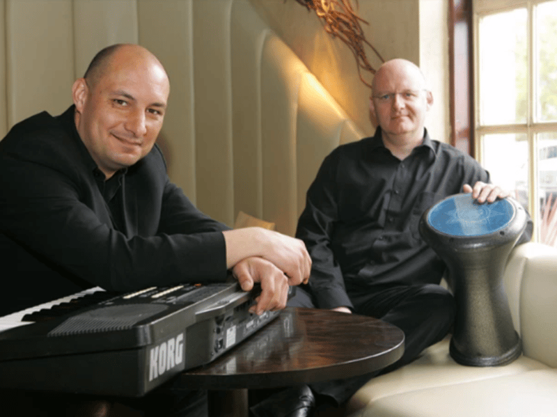 Back in 2007, jazz musicians Mike Glover, right, and Kamil Mazur from Poland were set to perform at the Ropery.
