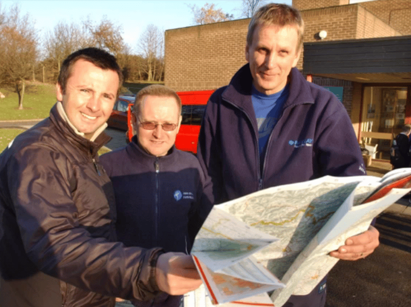 Biddick School teachers John Shell, Graham Pattison and Gordon Fraser were pictured checking the routes before setting off to deliver Christmas aid to Poland in 2005.