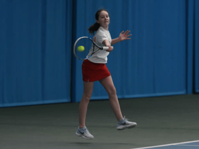 The European Girls Tennis Finals were held at Silksworth Wellness Centre in 2018. Poland's Weronika Ewald was pictured during her match with Kitti Molnar from Hungary.