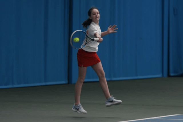 The European Girls Tennis Finals were held at Silksworth Wellness Centre in 2018. Poland's Weronika Ewald was pictured during her match with Kitti Molnar from Hungary.
