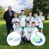 PUPILS from Burren’s Carrick Primary School who won the girls’ team event at Newry, Mourne and Down District Council’s annual Be Active P7 schools’ cross-country event held at Kilbroney Forest Park.