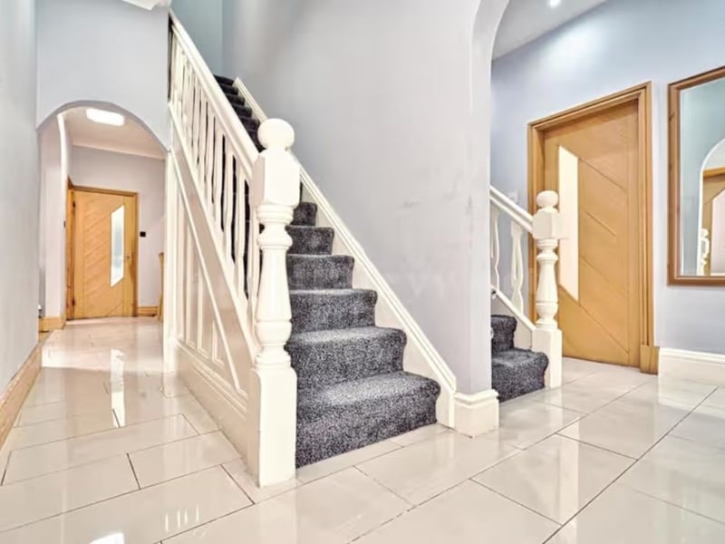 The front hallway