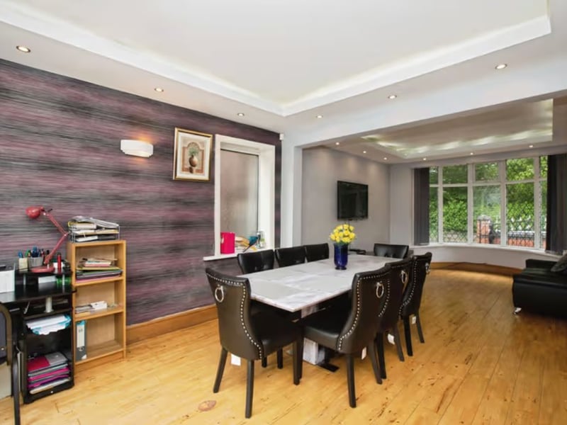 The dining room