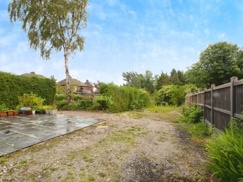 The back garden