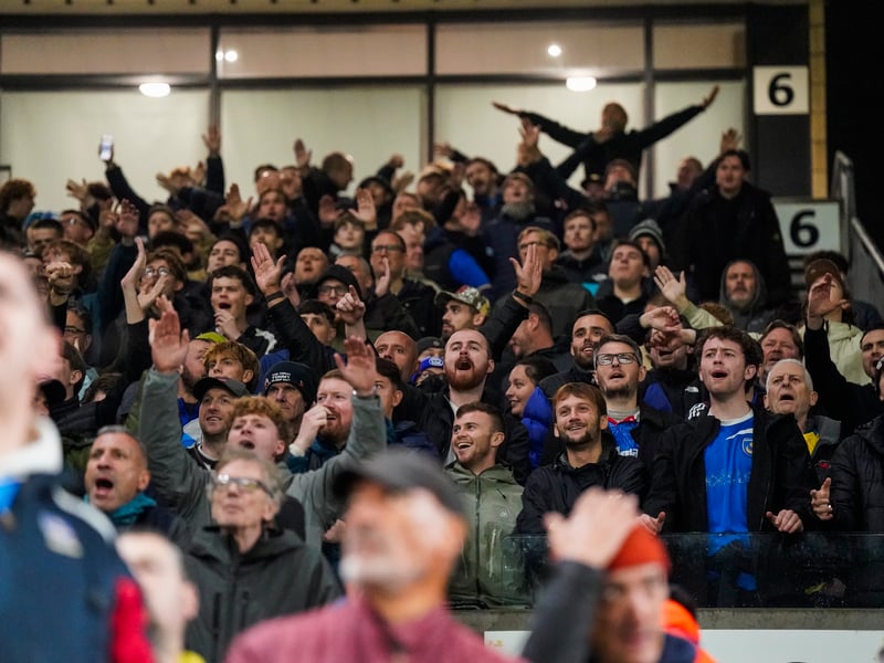 The Pompey fans returned from Molineux after witnessing a battling draw against Wolves.