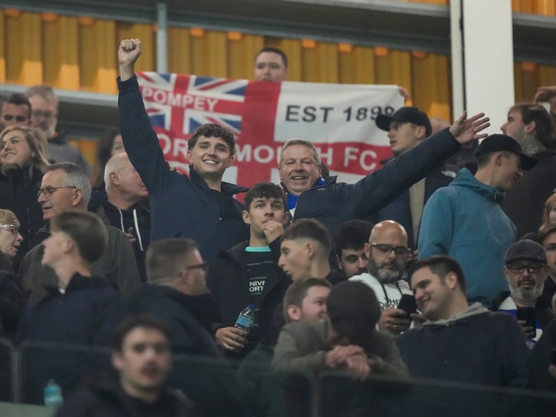 1,976 Pompey fans made the midweek trip to Molineux.
