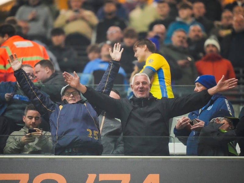 The Pompey fans returned from Molineux after witnessing a battling draw against Wolves.
