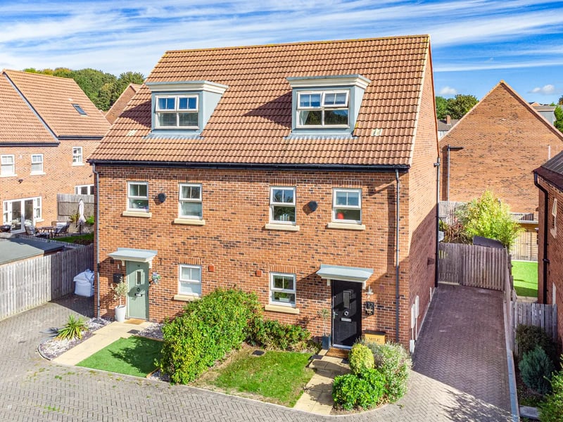 The property offers modern, well-proportioned accommodation arranged over three floors with stylish interiors.