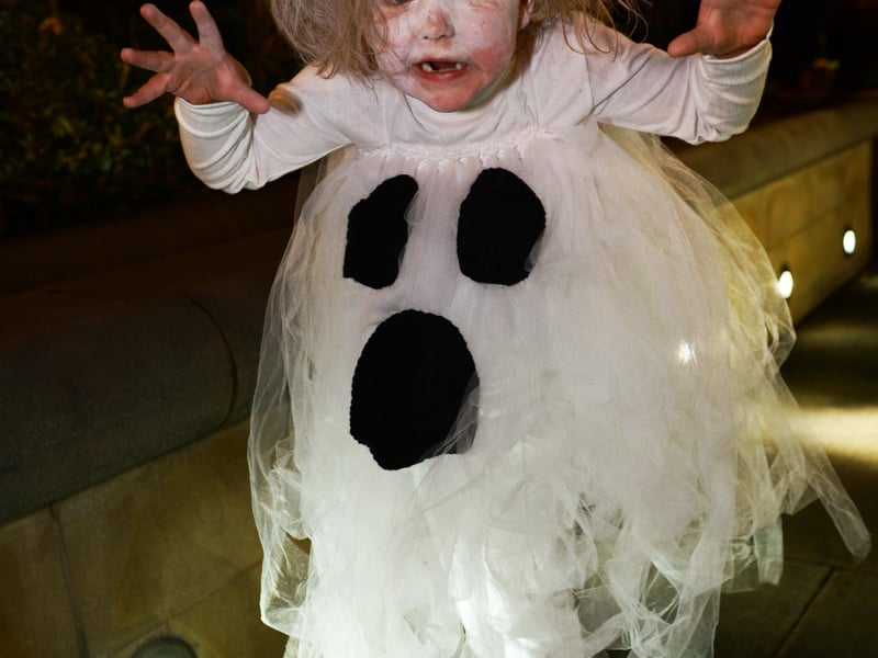 Fright Night,Sheffield City Centre.....5 years old Daisy Nix from Ecclesall