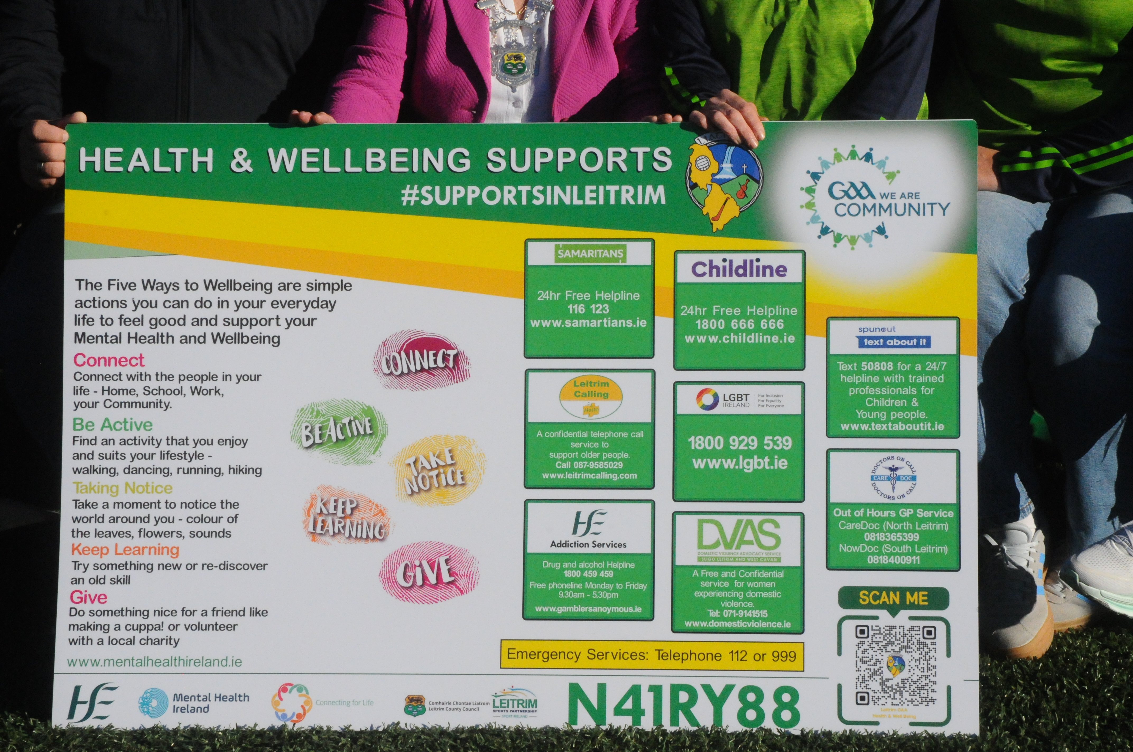Leitrim GAA & HSE launch Wellbeing Boards campaign