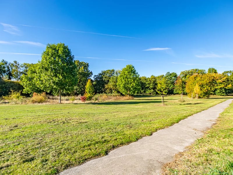 Idyllic views of the nature reserve are available via the rear garden.