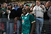 Connacht's Sam Illo with friends he made his Irish debut against Japan in Australia back in July. 