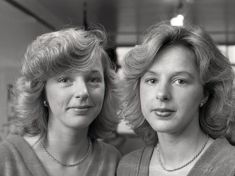 This photo is just captioned "Hairdressing Twins" and was taken in Fishergate in November 1980. Can anyone shed any light on it?