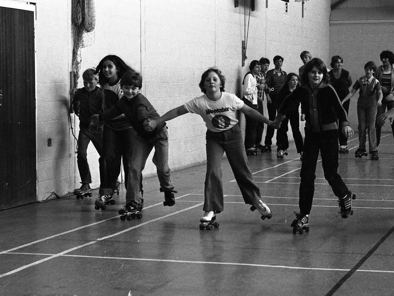 These kids are homing in on the latest craze to hit Preston - roller skating. They are packing into the sports hall at Fulwood Leisure Centre to partake in a range of sports, but roller skating tops the bill