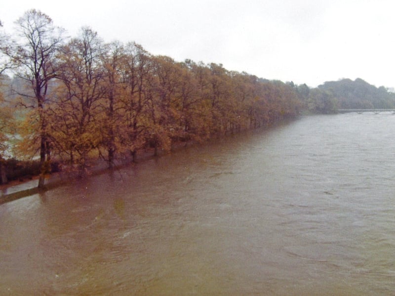 Avenham Park under water on October 27 1980, sent in by reader Ken Chapman 01772 431415 