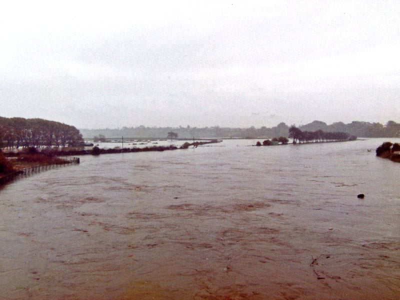 Avenham Park, Preston, flooding on October 27 1980, sent in by reader Ken Chapman 