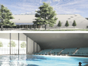 An image of the proposed regional aquatic centre in Knocknacarra