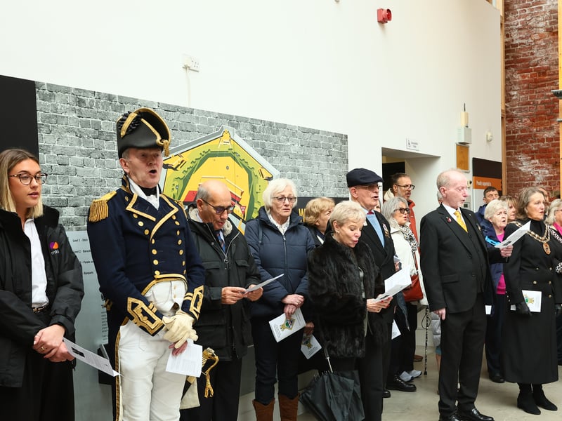 Service to commemorate Trafalgar Day and the life of Admiral Lord Nelson held at Fort Nelson on Portsdown Hill.