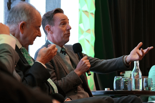 Ryan Tubridy speaking at Fianna Fáil's centenary celebrations