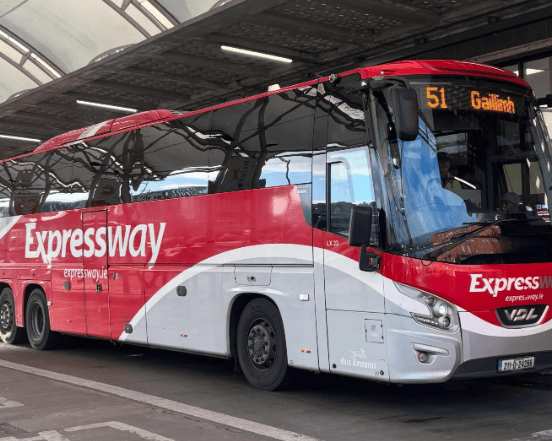 Bus Eireann Expressway bus to Galway