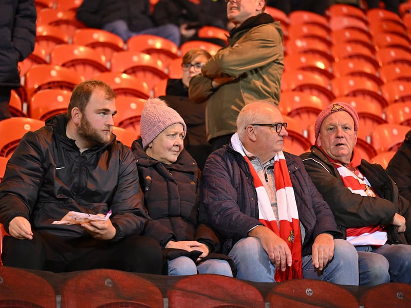 A crowd of 7,202 supporters were in attendance for the rainy evening fixture at the Club Doncaster Sports Village
