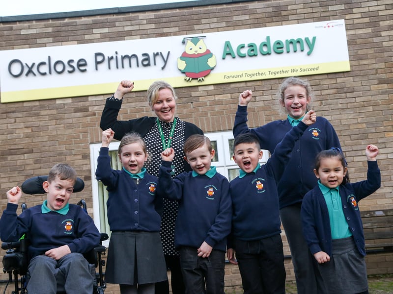 A lovely reminder from 2016 when the school celebrated its latest Ofsted report.
Pictured with head teacher Audrey Bolam were pupils Jay Flynn, Abigail Reed, Jude Norton, Nazeem Miah, Faye Holbrook and Jessica Hernandez