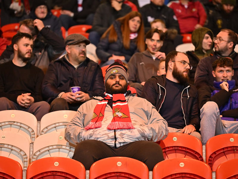 A crowd of 7,202 supporters were in attendance for the rainy evening fixture at the Club Doncaster Sports Village