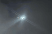 Helicopter in action during the search
