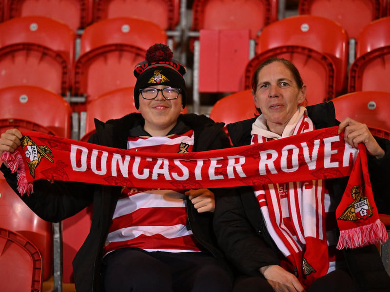 A crowd of 7,202 supporters were in attendance for the rainy evening fixture at the Club Doncaster Sports Village