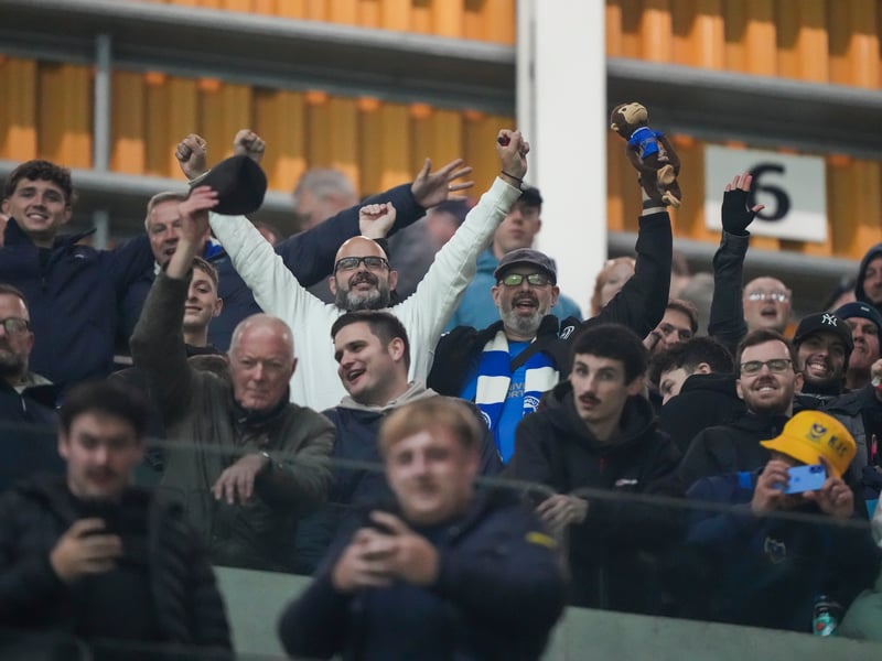 Tuesday night's trip to Molineux was Pompey's first since October 2009.
