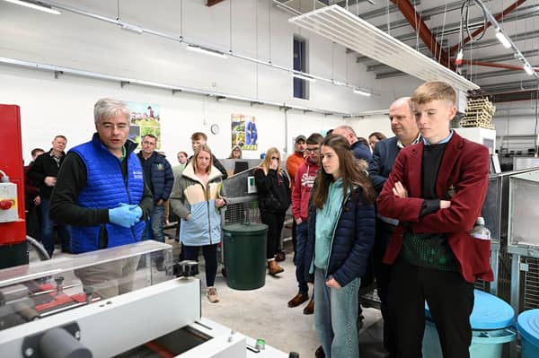 Horticulture lecturer, Ciaran Mulholland displayed the use of technology within horticulture to visitors at Greenmount Campus open day. SU1244CD26