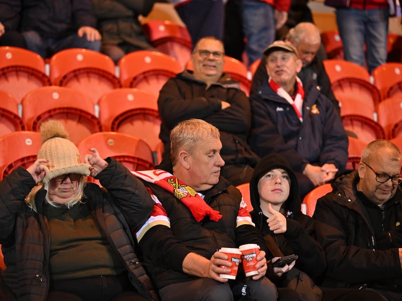 A crowd of 7,202 supporters were in attendance for the rainy evening fixture at the Club Doncaster Sports Village