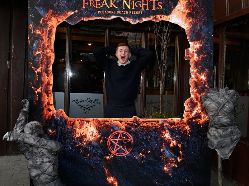 Blackpool's very own Britain's Got Talent winner Harry Moulding visits Blackpool Pleasure Beach Resort's Journey to Hell
