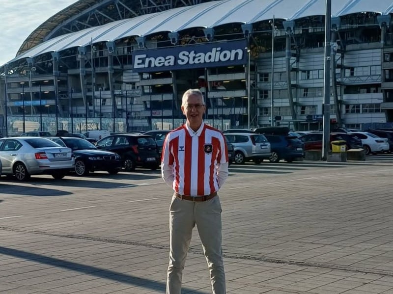 Visiting European stadiums is a new experience for Black Cats fans 