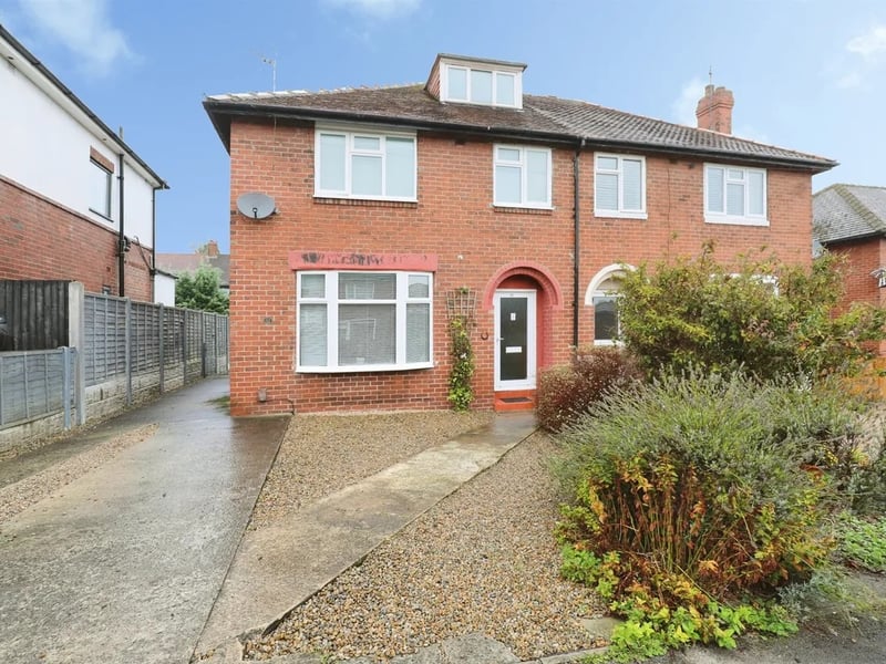 This three bedroom and two bathroom semi-detached house is for sale with William H Brown for £325,000