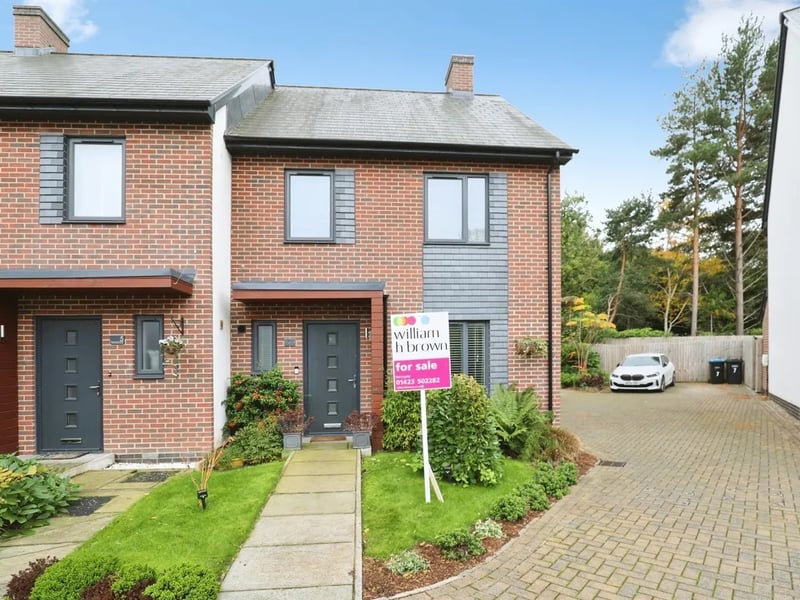 This three bedroom and three bathroom semi-detached house is for sale with William H Brown for £350,000