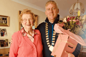 Mary Murphy from Headford pictured with Councillor Andrew Reddington