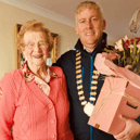 Mary Murphy from Headford pictured with Councillor Andrew Reddington