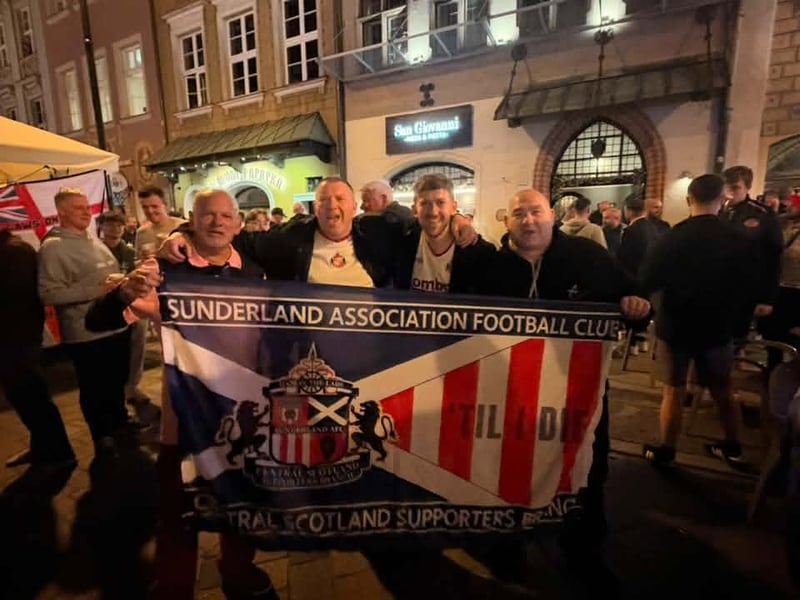 These fans show their support ahead of the game