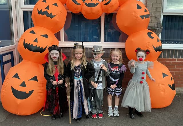 Pupils get into the spirit of their Halloween Fun Day.
