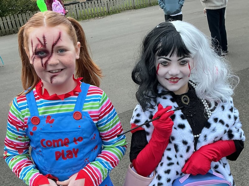 Pupils dressed up as their favourite scary characters.