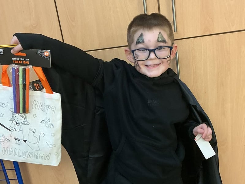 Pupils enjoyed a variety of Halloween-themed arts and crafts.